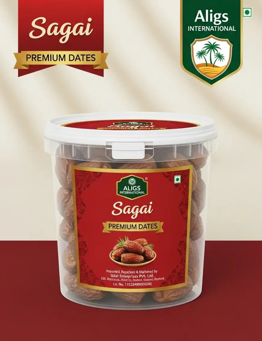 Sagai dates in plastic container